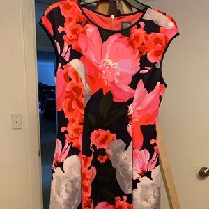 Vince Camuto dress Black/red/pink floral.
